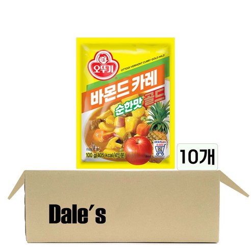 데일즈기획 오뚜기 바몬드 카레 골드 순한맛, 100g, 10개