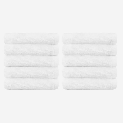 미용수건 업소용 90g 헬스장 목욕탕 사우나 피부관리샵, 백색, 10개