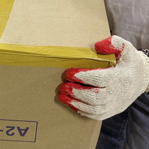 안전하고 실용적인 반코팅 면장갑