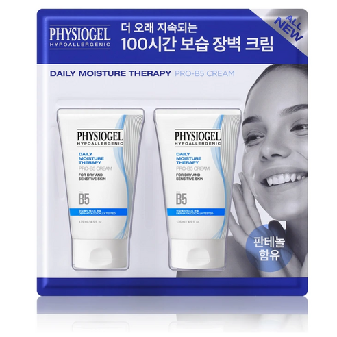 피지오겔 DMY PRO-B5 크림 135ml x2 보습지속력 업그레이드 100시간 장벽 보습효과 선사, 2개