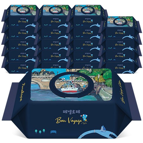 페넬로페 본보야지 세느 아기물티슈 85gsm, 70매, 20팩