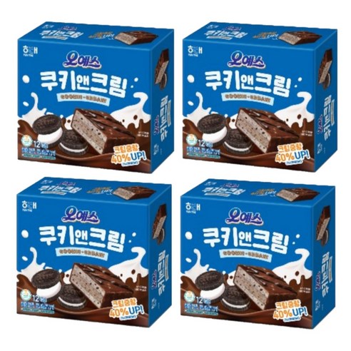 오예스 쿠키앤크림, 4개, 360g