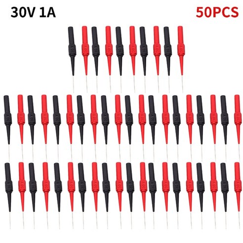 전자피아노 키보드 건반 계측 테스트 프로브 디지털 멀티 미터 펜 장비 1A 30V 부품 클램프 구리 플러그 2, 04 50pcs 30V 1A