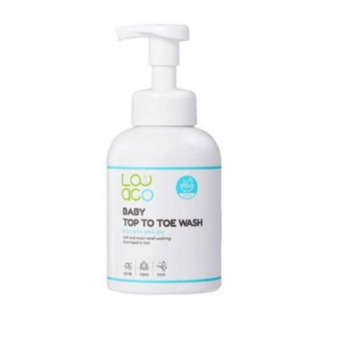 루아코 베이비 탑투토 워시 올인원클렌저, 500ml, 2개