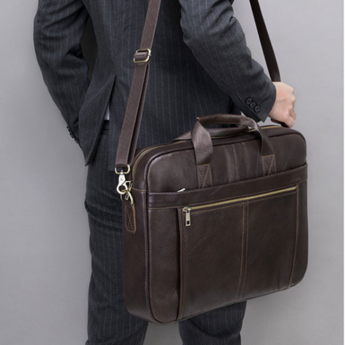 고급 소가죽 노트북 서류가방