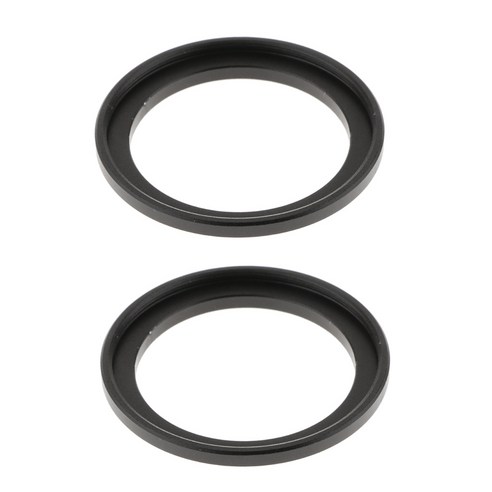 2x 교체 48mm-42mm 카메라 스텝 다운 링 어댑터 필터, 설명, 블랙, 합금