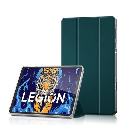 레노버 LEGION Y700 8.8 TB-9707F 9707N 태블릿 보호 커버 케이스 Legion 게임 자동 기상 기능 포함 인치, 03 Green
