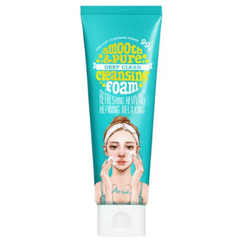 아리얼 스무스앤퓨어 딥 클린 클렌징폼, 120ml, 6개