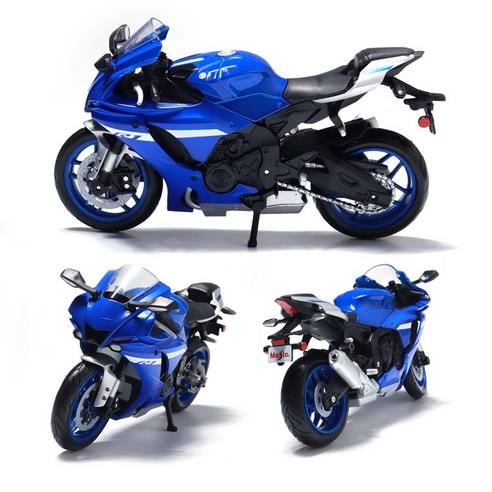 마이스토 1:12 야마하 YZF-R1 2021 블루 오토바이다이캐스트 모형