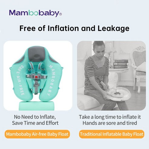 2023 물놀이 필수템 Mambobaby 솔리드 비팽창식 아기 수영 플로트 캐노피 포함 신생아 거짓말 링 풀 완구 유아 트레이너 플로터 드롭쉽, [31] Float Canopy Green