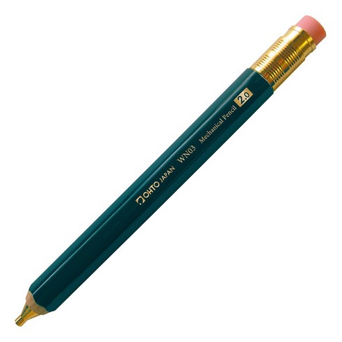 OHTO 목제 샤프 WN03 그린, 2mm, 1개
