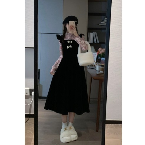 듀엘블라우스 원피스 자주원피스 블라우스원피스 논슬립브라 2023