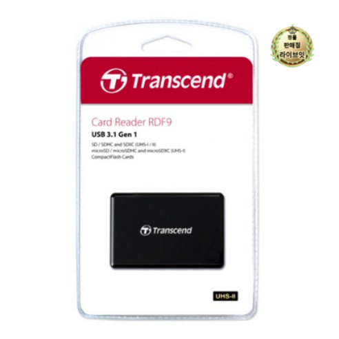 트랜센드 USB 3.0 멀티 카드 리더기 TS-RDF9K