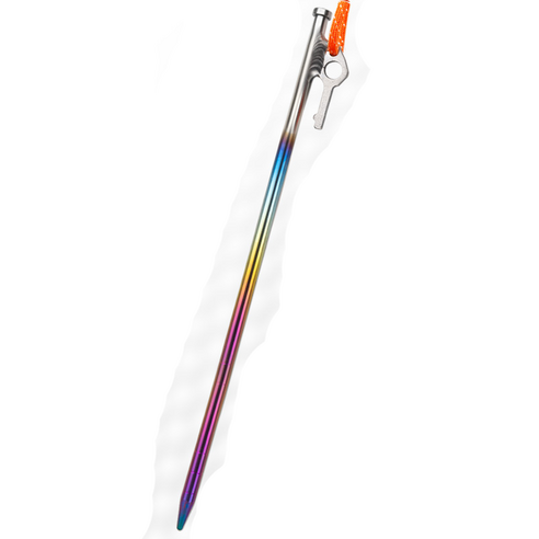 티토 티타늄 텐트용 텐트팩 텐트못 20cm 30cm 40cm, 레인보우, 4개