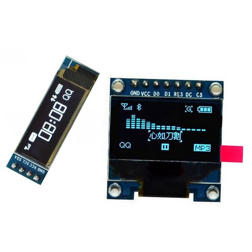 0.96 인치 SPI 직렬 128x64 OLED LCD 디스플레이 SSD1306 51 STM32 Arduino 글꼴 색상 노란색과 파란색 0.91 인치 IIC I2C SPI, 푸른, 하나