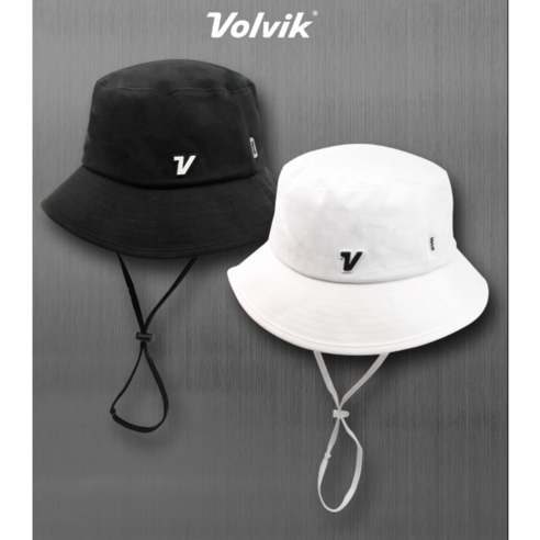 [VOLVIK] 볼빅 모던 버킷햇 남여 공용 벙거지 골프모자, 블랙