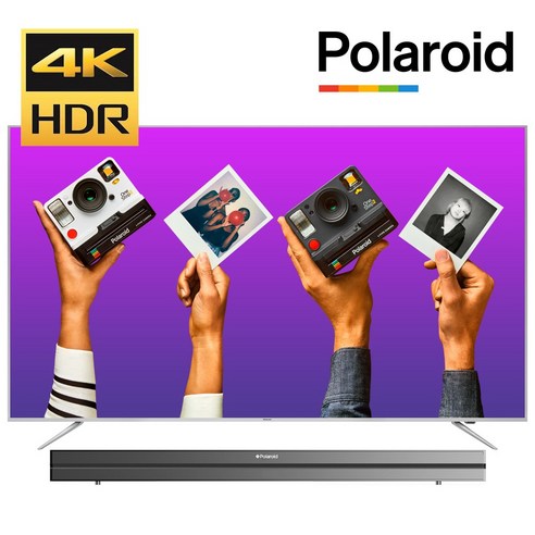 폴라로이드 191cm(75) POL75U UHDTV HDR10 USB 4K재생 무상설치, 2. POL75U 벽걸이방문설치 + 상하브라켓