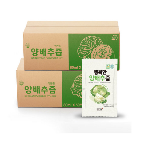 예진원 행복한 양배추즙, 80ml, 100개