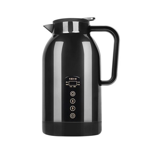 차량용 대용량 전기보온포트 1300ML, 12V/24V, 블랙 전기보온통 차량용 대용량 전기보온포트 1300ML, 12V/24V, 블랙 전기보온통