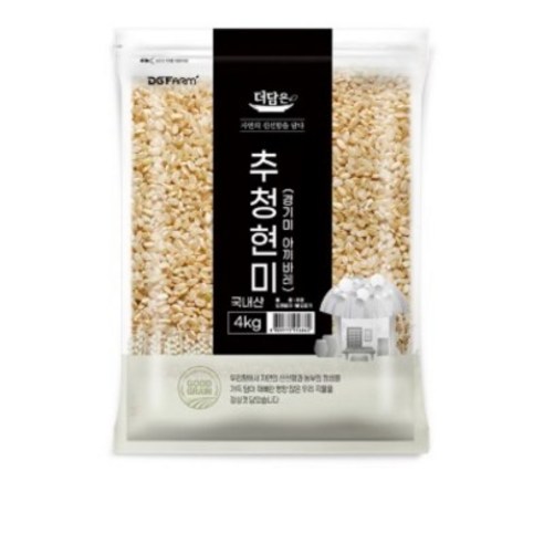 더담은 추청 아끼바레 현미, 4kg, 3개