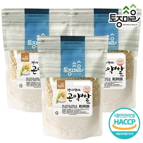 [토종마을] HACCP인증 발아현미 곤약쌀 500g, 3개