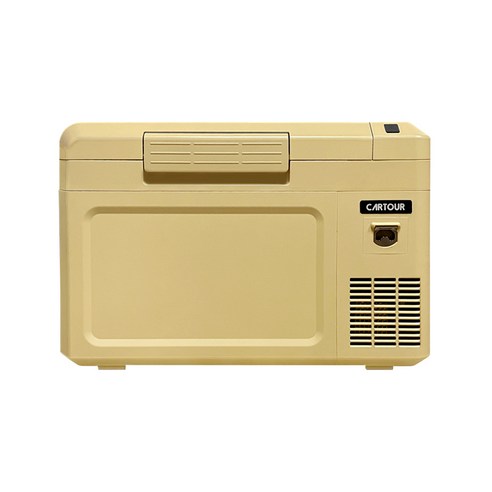 카투어 KP 휴대용 캠핑 차량용 냉장고 이동식 냉동고 25리터 12V 24V 220V, 샌드