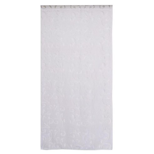 100x200cm 멀티 쉬어 보일 룸 디바이더 창 커튼 도어 패널 커튼 스카프, 1 화이트, Voile