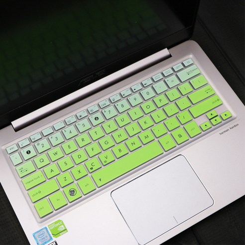 14인치 에이수스적용 엘레강스 U4000U4100U410RX410UQUAUX 노트북 키보드 마스크 적용, 반투명 골드, 하나