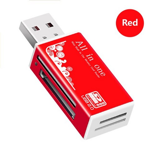 카드리더기마이크로 SD TF 어댑터에 USB 2.0 OTG 자동차dreader 미니 카드 리더 판독기에 대 한 스마트 메, 01 빨간