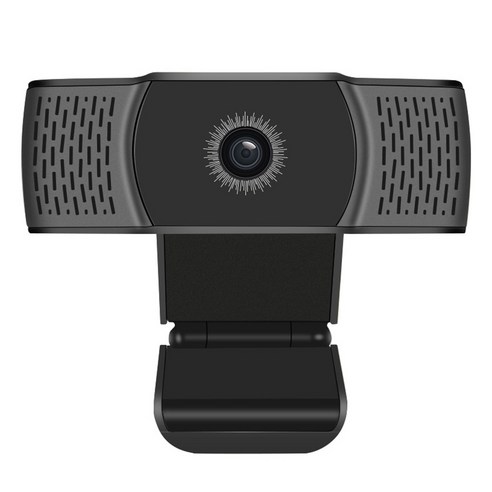 Xzante 컴퓨터 카메라 300W 픽셀 내장 마이크 회의에 적합한 드라이버가 필요 없는 180 학위 자유 회전 카메라, 검은 색, ABS