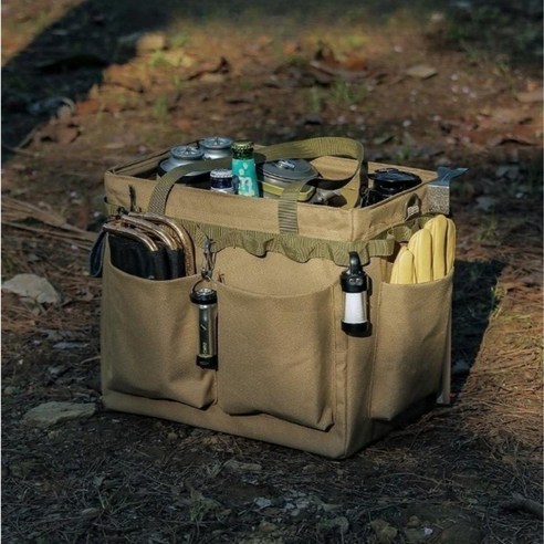 캠핑 장비를 더 편리하게 정리하는 파우치랩 멀티 포켓 수납 가방