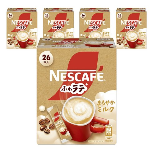 네스카페 폭신 라떼 스틱 순한 밀크맛, 5개, 7.9g, 26개입