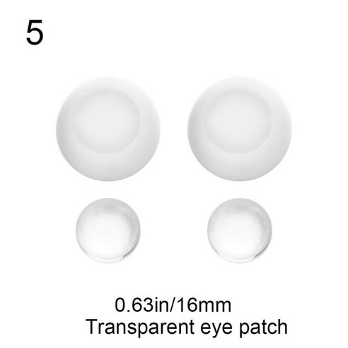 인형눈 1 세트 8 26mm 반원형 아크릴 인형 눈 안구 장난감 액세서리 DIY 점토, [05] 16mm-Transparent