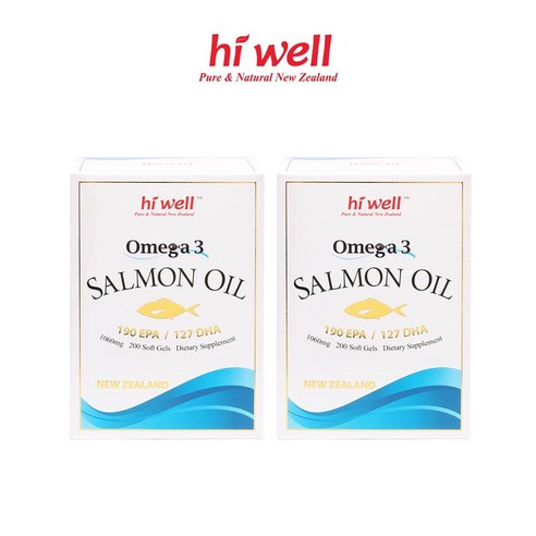 [SaleNOWㅣ인기상품] 하이웰 오메가3 연어 오일 200캡슐 x 2통 [세일나우ㅣ추천상품]