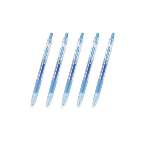 파이롯트 쥬스 젤잉크펜 0.38mm, 라이트블루, 5개