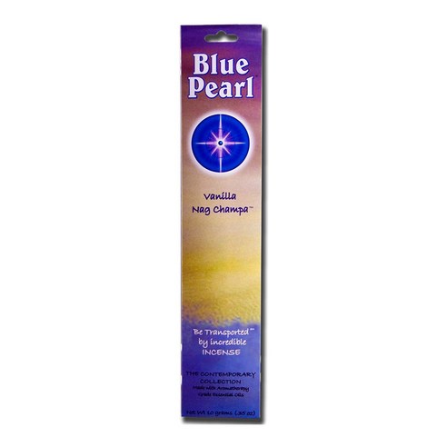 Blue Pearl 클래식 임포티드 인센스, Vanilla Nag Champa, 10g