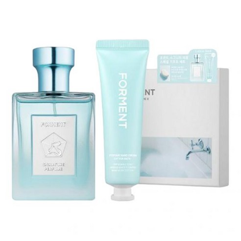 NEW 포맨트 시그니처 퍼퓸 코튼배쓰 50ml 기획 +핸드크림 30ml 증정, 50ml 단품