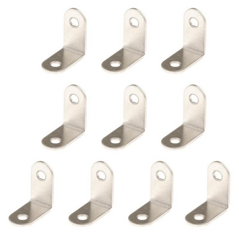 10pcs 코너 L 브래킷 코너 직각 브래킷 패스너-대형 - 125x125x20mm, 30x30x16mm, 설명, 스틸
