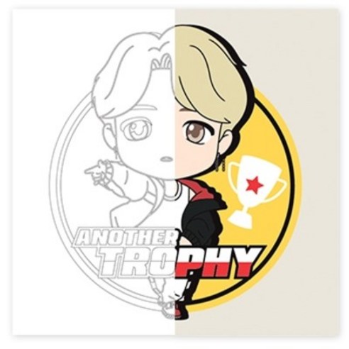 아이러브페인팅 TinyTAN DIY PAINTING_MIC Drop 25 x 25 cm, Jimin
