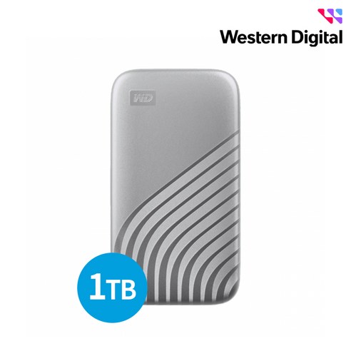 WD My Passport SSD, 1TB, Silver