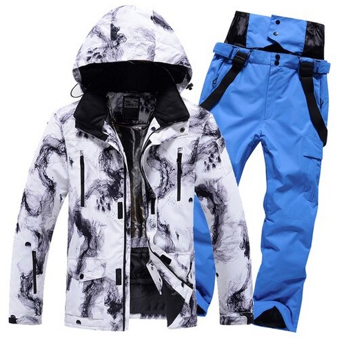 장비 숏 인라인 스키Ski Suit Men Skiing Jackets Winter Warm Windproof Waterproof Outdoor Sport Snow, 12 Style 12_02 L