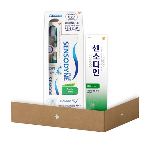 센소다인 후레쉬 치약 칫솔 세트 + 센소다인 후레쉬 치약 120g, 1세트