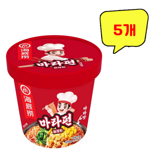 하이디라오 마라펀 큰컵 100g, 4개 상윤쓰마라탕 Best Top5