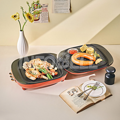 더블 몬스터 초대형 전기 양면 그릴팬: 맛있는 식사를 위한 필수품