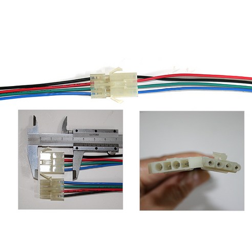 국산 하네스케이블/전원커넥터/소4핀 배선/diy/개조, 1개