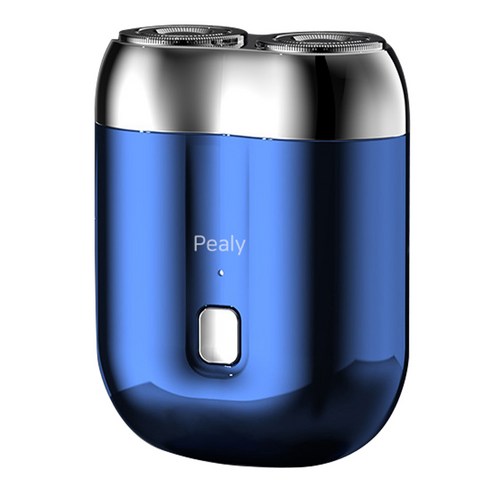Pealy 전동면도기 미니 면도기7500rpm 파워 전신 워싱 가능 IPX6급 방수 USB 충전, 블루