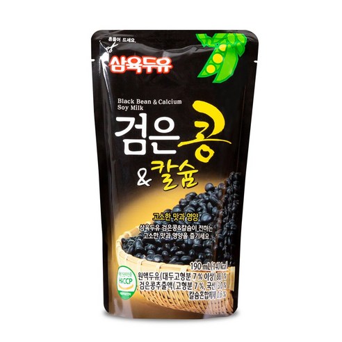 삼육두유 검은콩&칼슘 파우치 190ml, 200개