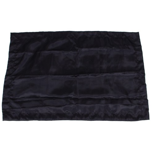 심플한 디자인 에뮬레이션 실크 새틴 베개 싱글 베개 커버 여러 가지 빛깔의 48 * 74cm # 75280 (검정) 48 * 74cm, 하나, 보여진 바와 같이