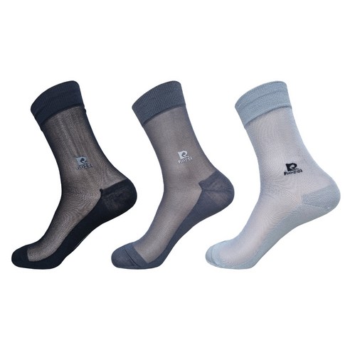 여름 남자를 위한 시원하고 편안한 실키 이중바닥 스타킹 양말