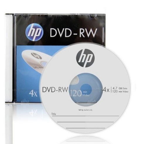 HP DVD-RW 4.7GB 4x 슬림 1장, 20개